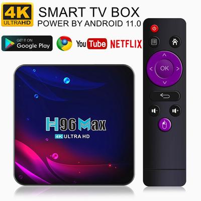Питание от Android 11.0 4K Android TV BOX 5G WIFI Smart TV BOX RK3318 Четырехъядерный сетевой потоковый медиаплеер Отт ТВ-приставка