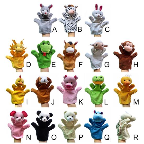Animal Hand Puppet Super Soft Tear-Resistant Flannel Hand Puppet Storytelling Preschool Role Play Toy for Home