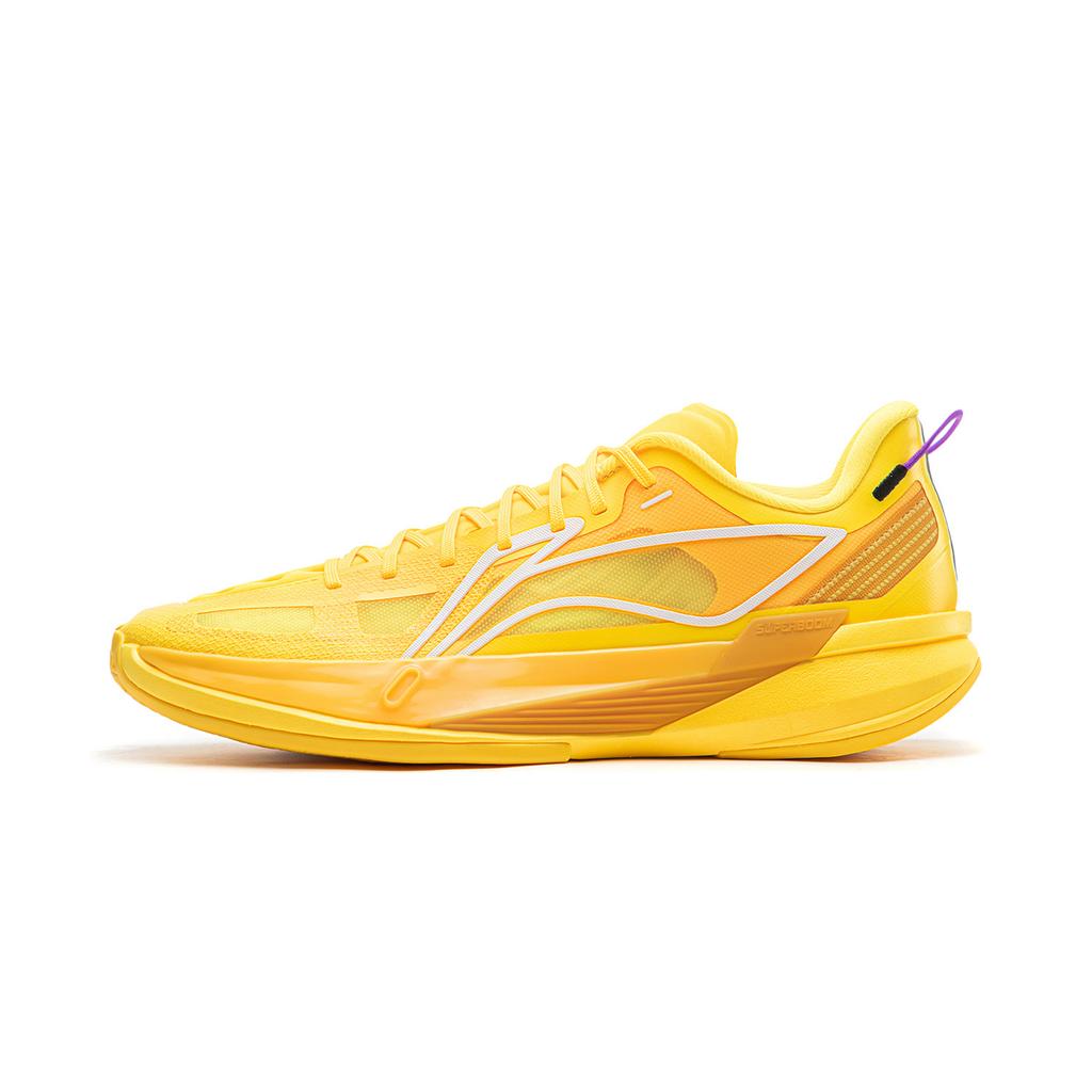 Li Ning ULTRALIGHT Амортизация Устойчивость к истиранию Дышащие Упругость Сцепление Низкие Баскетбольные кроссовки Мужские Желтые ABAW005-6