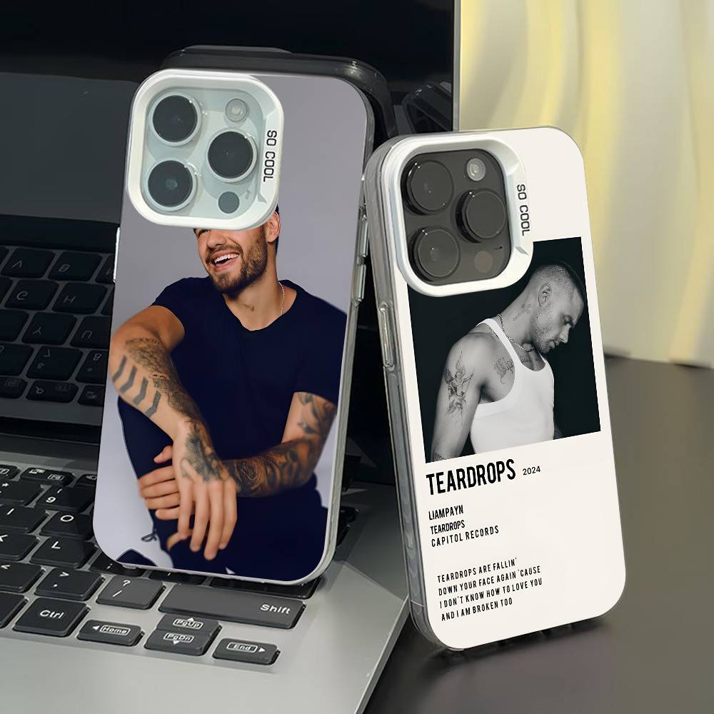 l-liam p-payne phone case for iPhone 17 17Air 16 15 14 13 12 11 Pro Max Plus Colorful Silver