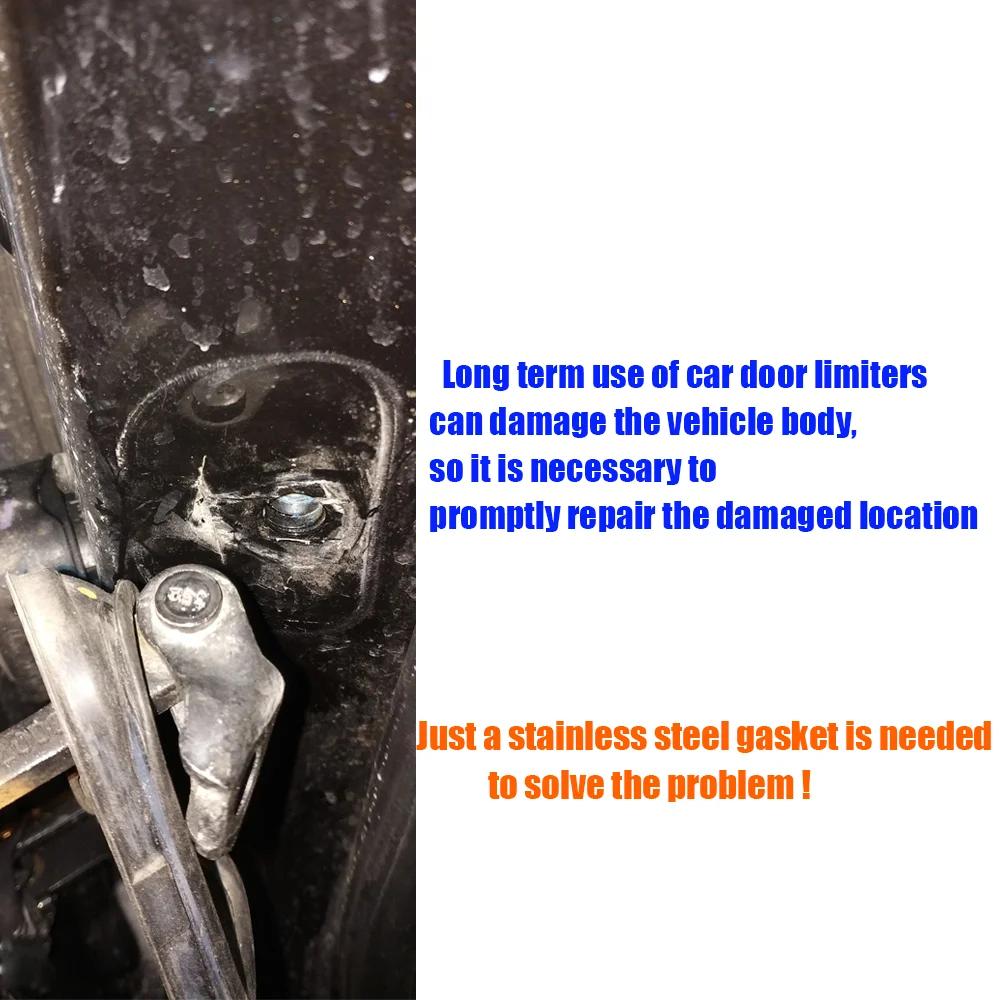 2X автомобильный дверной ограничитель ремня шайба прокладка фиксатор ремонт прокладка предотвратить поломку для Renault Fluence 2009 2010 –2015 Samsung SM3