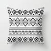 Черно-белая простая декоративная наволочка для гостиной, офиса, дома, наволочка для автомобиля, украшения