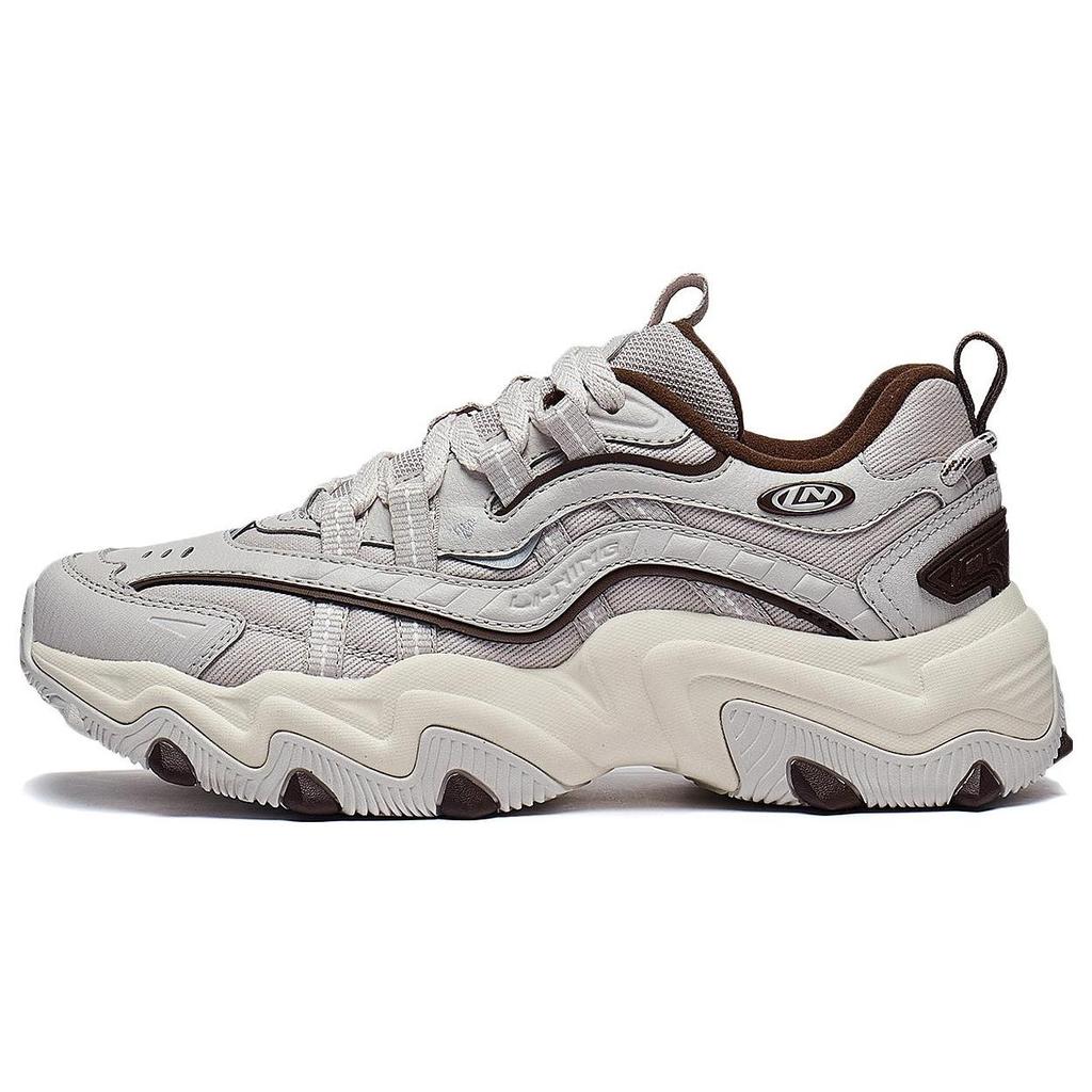 Li-Ning Cat Paw Lite 2 Удобные прочные повседневные туфли с низким верхом Женские кроссовки Серые AGCT358-2