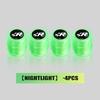 Emblems 4PCS Car Luminous Tire Valve Cap Fluorescent Night Glowing Decor For Volkswagen VW Passat B5 B5.5 2000- 2007 2008 2009 2 zf8
