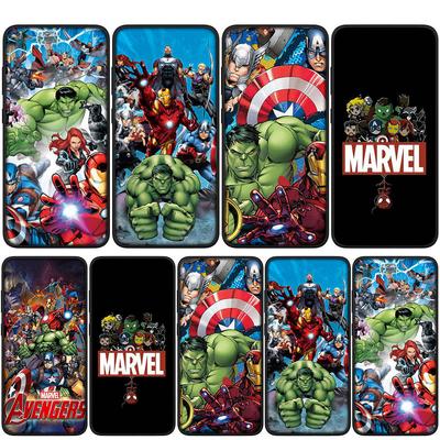 Чехол для iPhone 15 14 Xiaomi Redmi Note 13 12 11 Pro Max X 8 7 9 XR Samsung Galaxy S24 S23 OPPO A15 Huawei Marvel Мстители Паук Железный человек чехол для телефона