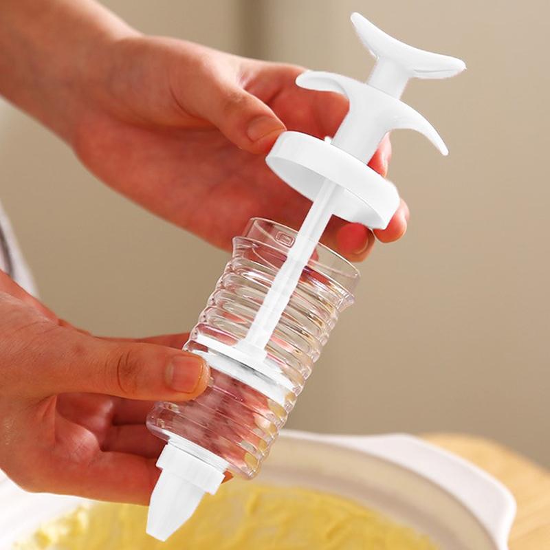 8 Pcs Pipe Nozzles With Syringe Plastic Cream Baking Nozzle Pastry Tools