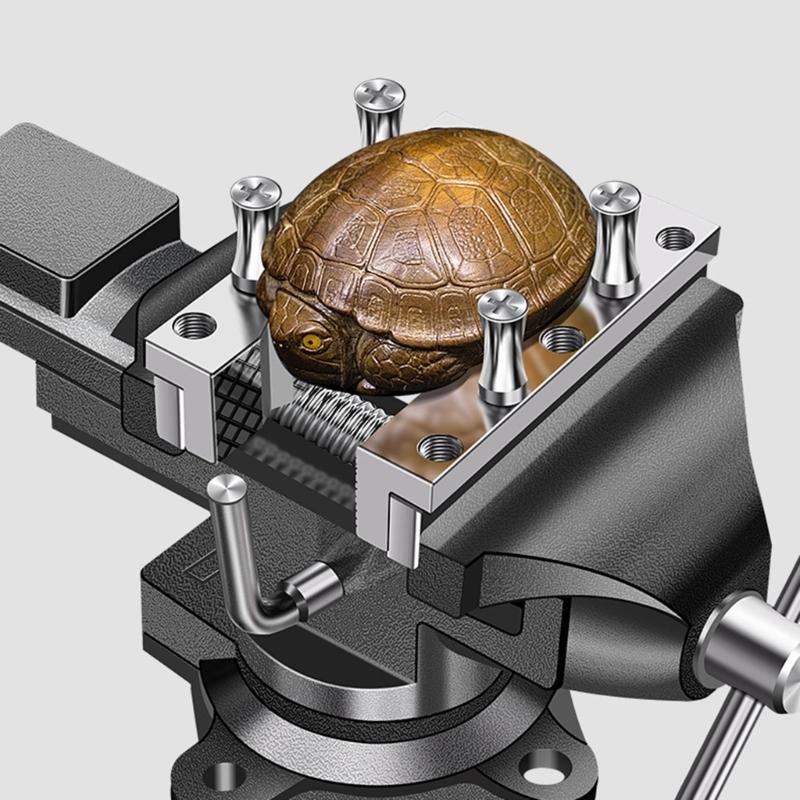 Многоцелевые тиски для верстака, настольные, зажимные, сверхмощные, с поворотным основанием, для деревообработки, металла
