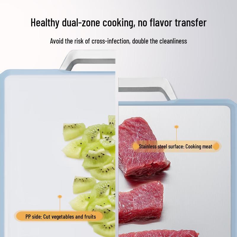 KOBACH Light Shield Antibacterial Stainless Steel Double-Sided Cutting Board