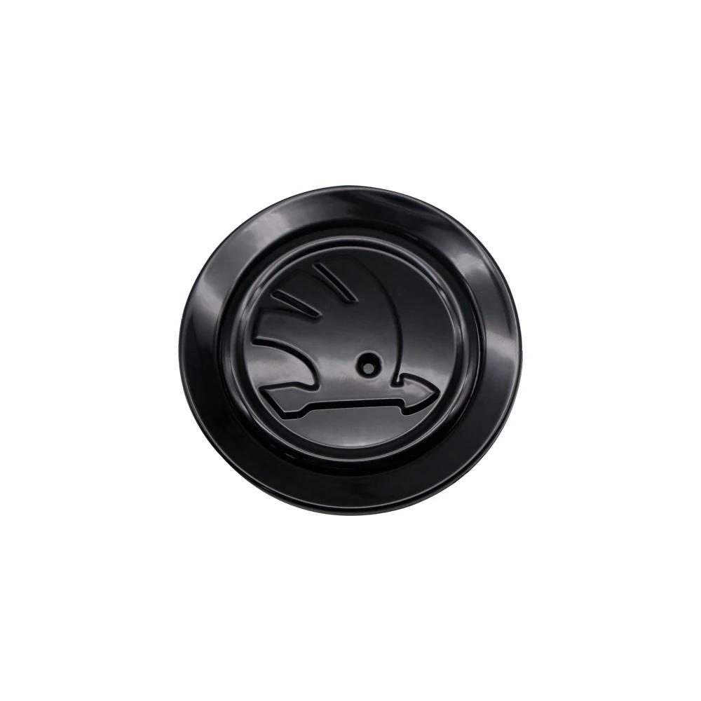 NADH5 Car Steering Wheel Badge Emblem Sticker Auto Interior Accessories For Skoda Yeti Kodiaq Octavia Karoq Kamiq Fabia Rapid Superb
