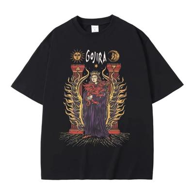 Метал-группа Gojira Мерч Футболка Magma Футболки Fortitude Футболки Мужские Женские Мода Оверсайз Футболка Хлопок Винтажная Футболка