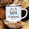 Best Dad In The Word Print Mug Camping Handle Mugs Handle Campfire Party Enamel Cup Creative Coffee Cups The Best Gifts for Dad