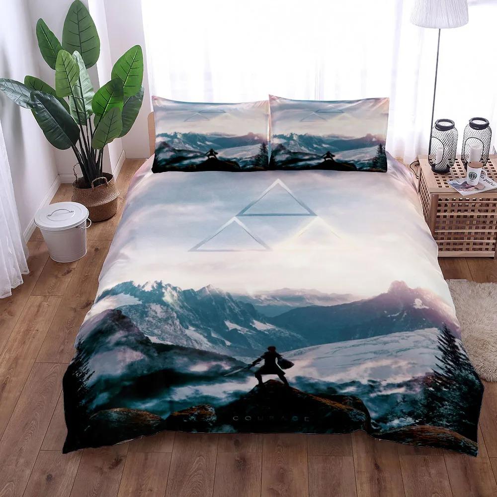 Комплект постельного белья Knight Flame Duvet Cover Set UK Single Double King US Twin Full Queen Size Anime Bed Set