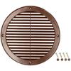 Вентиляционная решетка - KOTARBAU - Круглая - Fi 200 мм - Коричневая - Москитная сетка от насекомых