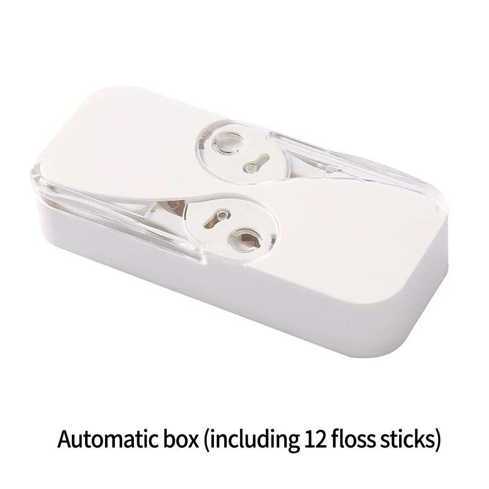 Бытовой Портативный Пластиковый Автоматический Портативный Бокс для Хранения Зубной Нити Очиститель Практичный Для Путешествий Кемпинга Ухода за Полостью Рта Зубная Нить