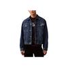 Metal Logo Casual Polo Denim Jacket Men Jackets Blue 40EM719-420