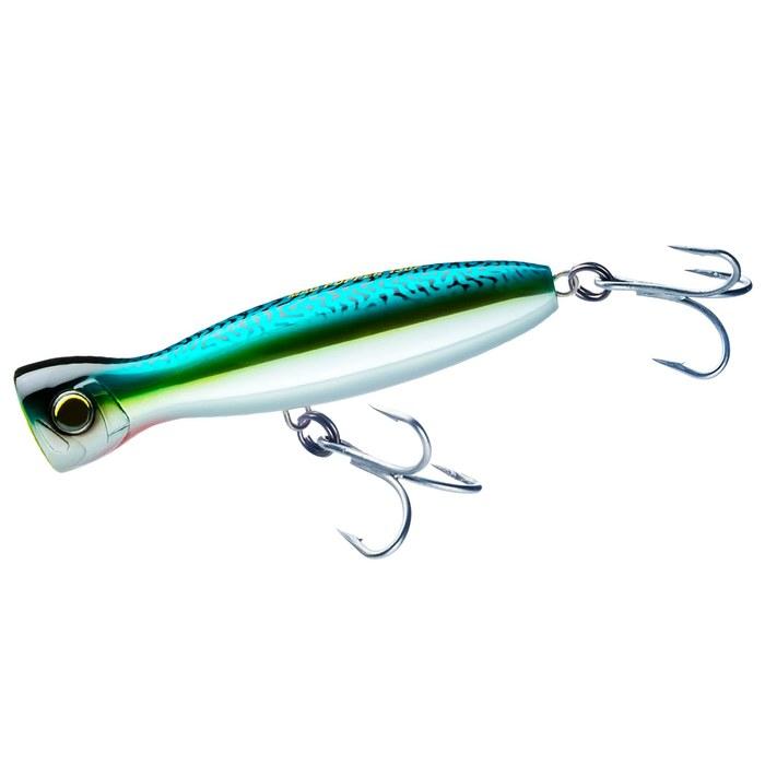 YO-ZURI Mag Popper Floating 100mm Green Mackerel, Moving Weight
