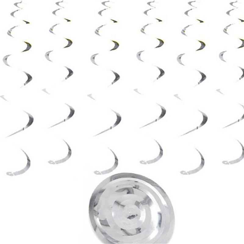 Hanging Spiral Ceiling Supplies Wedding 6PCS Decoration Party Birthday Swirls Pendant