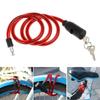 Chain Cable Anti-Theft Steel Spiral Cable Bike Accessories Scooter Safety Bicycle Lock With 2 Keys