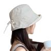 Women's Plaid Bucket Hat Foldable Sun Screen Cap Wide Brim Quick Dry Beach Sun Hat
