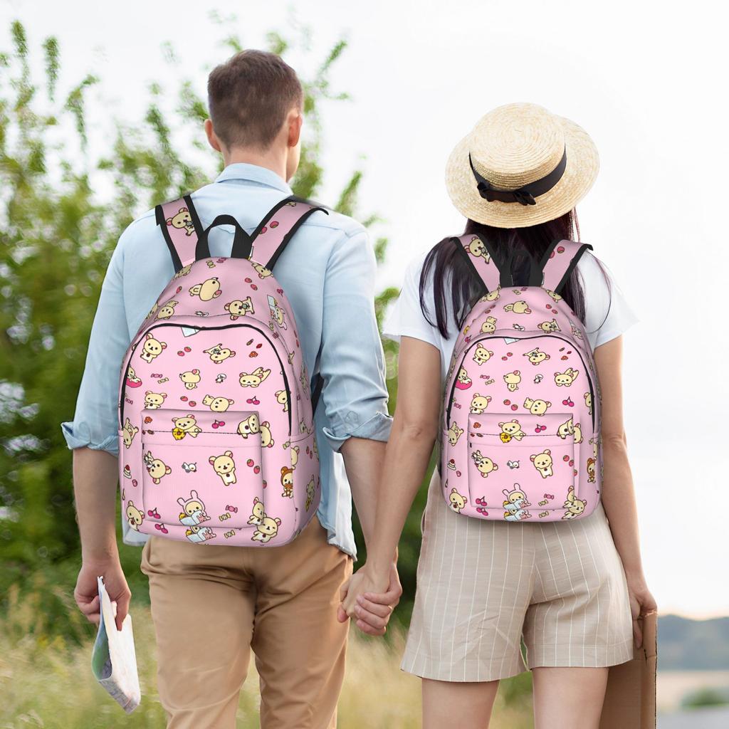 Повседневный рюкзак Rilakkuma Спортивный Школьный Рабочий Daypack для Мужчин Женщин Сумка через плечо для ноутбука