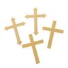 5 шт. акриловый золотой топпер с крестом, минималистичные вставки для торта первого причастия