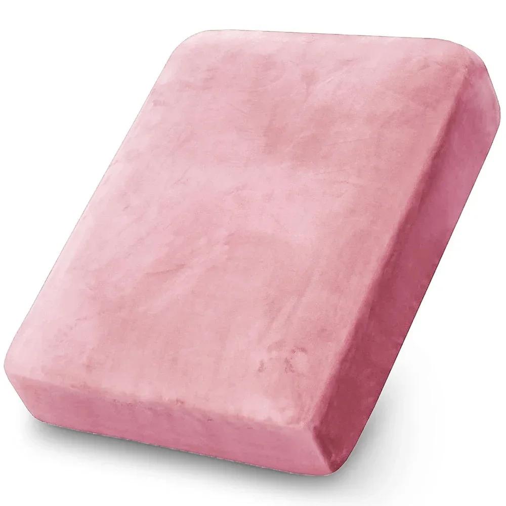 Мягкие бархатные чехлы для дивана Эластичные накидки на диван Роскошный однотонный чехол для шезлонга для гостиной, подходит для домашних животных, съемный, теплый