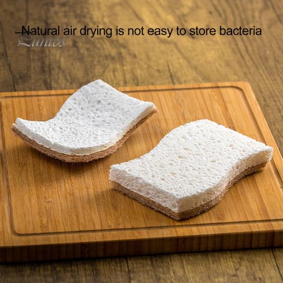 12 шт. натуральная кухонная губка с кокосовым скребком биоразлагаемая компостируемая целлюлозная губка для посуды домашняя кухня Essential