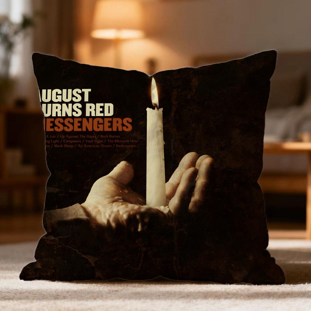 Популярная A-A August Burns Red Наволочка Мягкая Стирка Подушки Многоцелевая для Дивана Кровати Путешествий Офиса