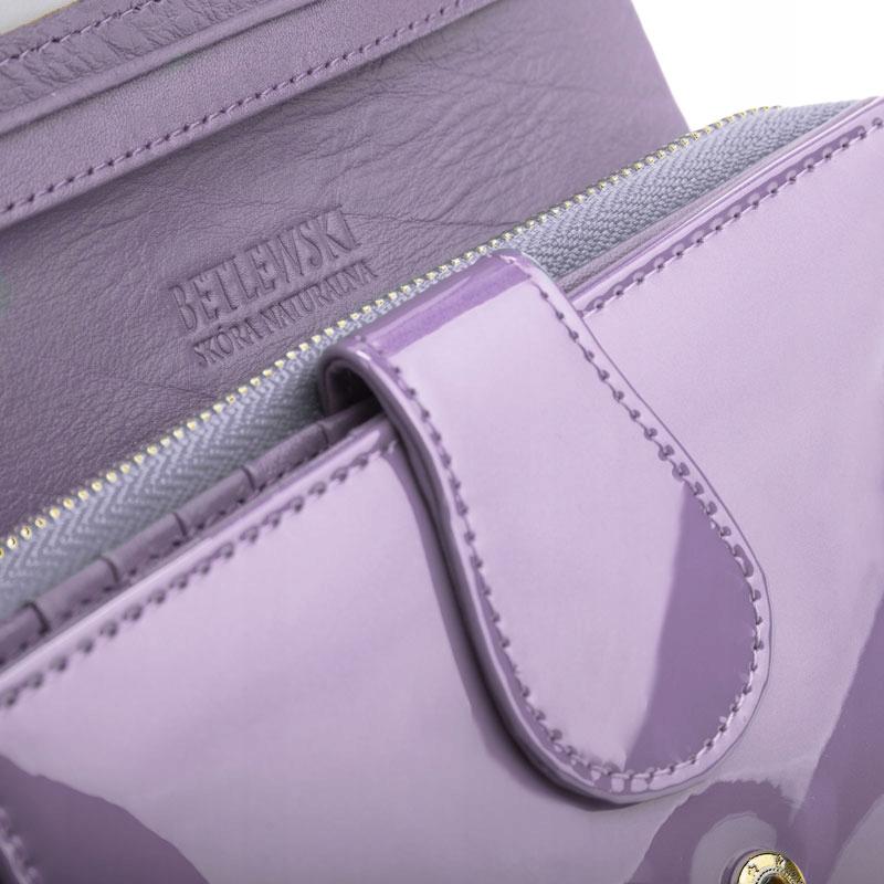 BPD-VS-513 PURPLE Women' wallet SHINY +CERTIFICATE