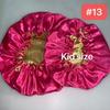 Customized Hair Silk Bonnets Mommy & Me Bonnets Satin rainbow Baby Bonnet for Women