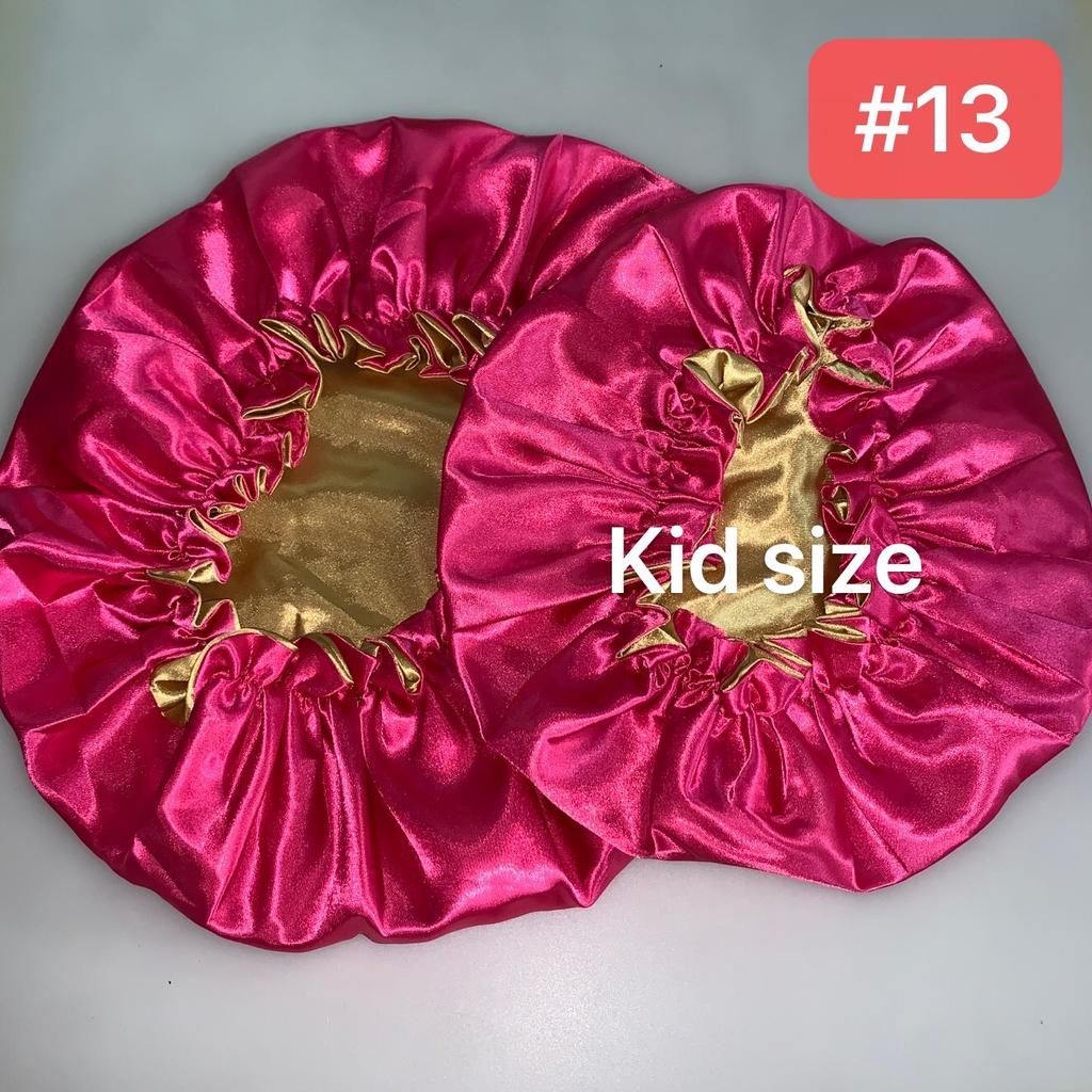 Customized Hair Silk Bonnets Mommy & Me Bonnets Satin rainbow Baby Bonnet for Women
