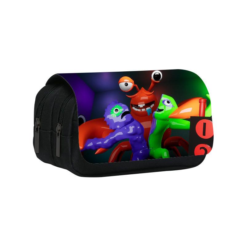 Garten Of Banban3 Double Layer Pencil Case With Nylon Material For Students And Kids