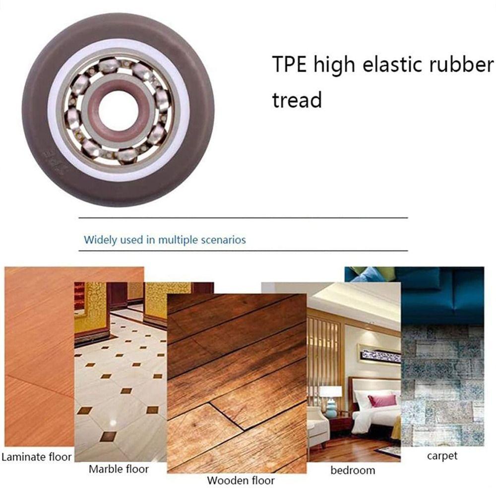 4 шт. 1'' Фиксированные колеса-ролики Мини Маленькие Колеса-ролики Прочные Бесшумные Шариковые Подшипники Шкаф Тележка