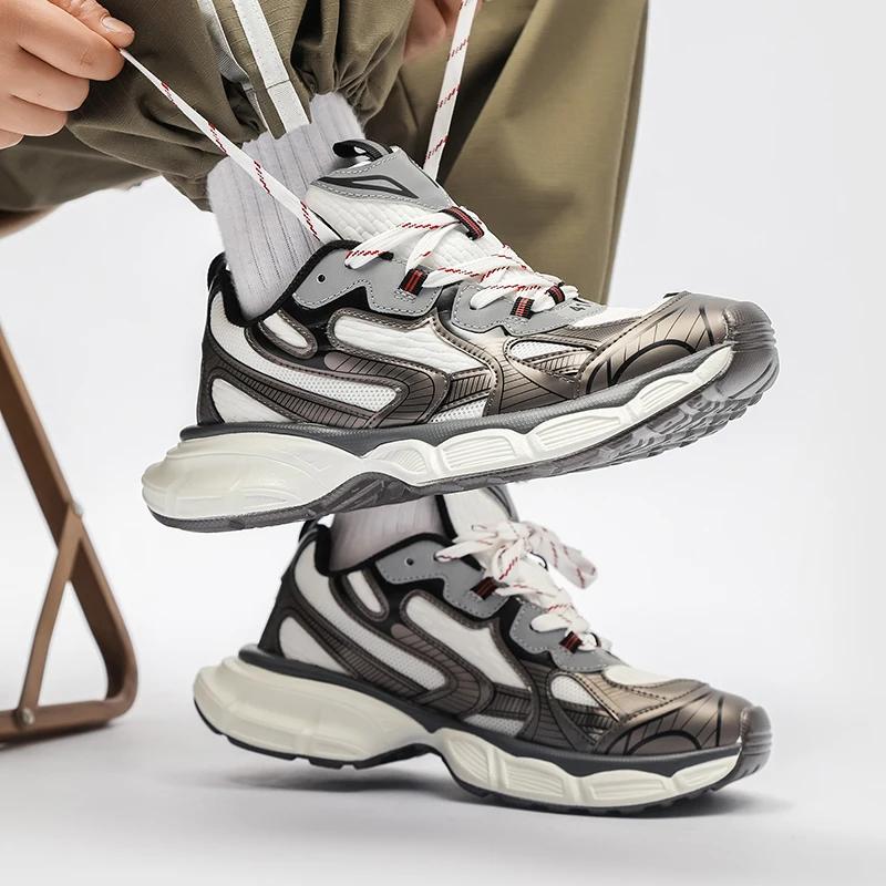 Sport Shoes for Men's Casual Thick Bottom Mesh Breathable High Quality Running Shoes Ultra Light Man Chunky Sneakers Zapatillas