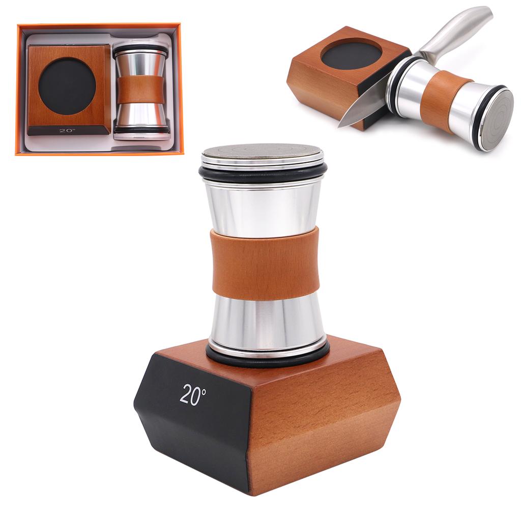 Новая точилка для ножей с магнитным держателем для ножей, набор алмазных точильных камней с углом 15 и 20 градусов, кухонный аксессуар