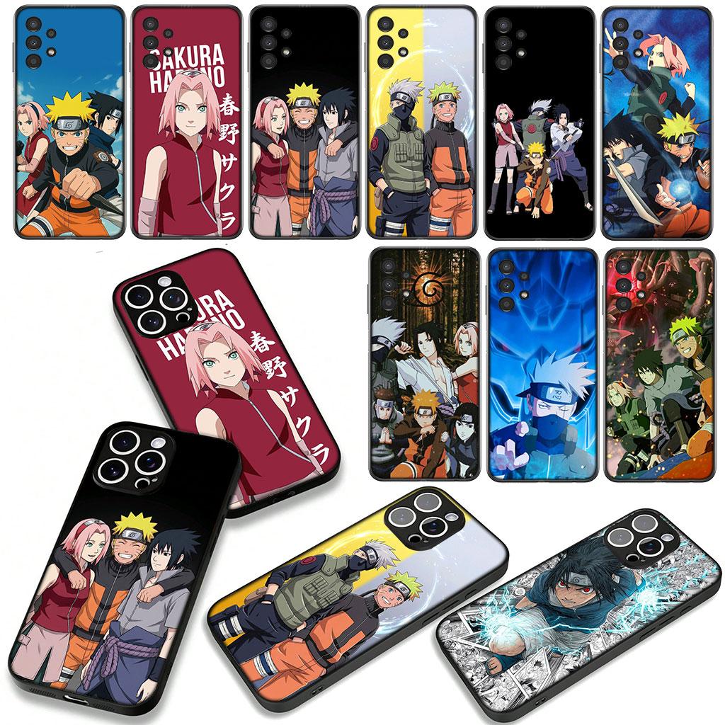 Cover for Apple iPhone 16 15 14 Plus 13 12 Mini 17 Pro Max + ProMax 16E Air Phone Case Kakashi Narutos Haruno Sakura Sasuke