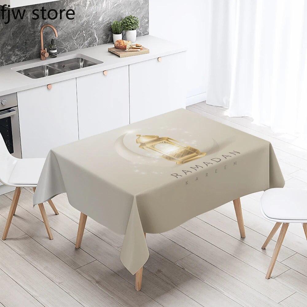 Рамадан Карим декоративная скатерть исламская мусульманская мечеть Рамадан Мубарак декоративная скатерть украшение дома противообрастающее покрытие