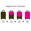 Washable Suitcase Protector Multicolor Baggage Dust Case Cover Luggage Cover  Suitcase