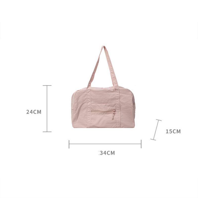 Casual Large Capacity Nylon Cloth Bag Women New Fashion Commuter Shoulder Bag Short-Distance Travel Bag Fitness Bags CLE