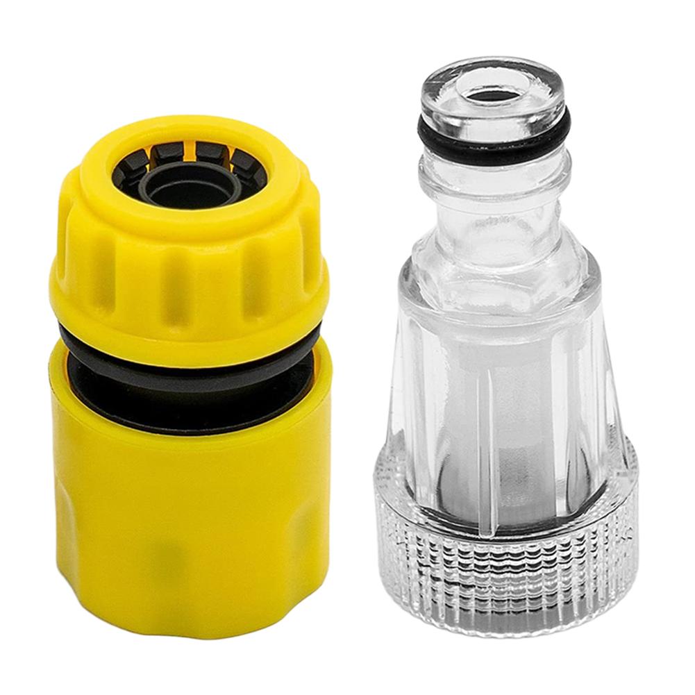 Hose Extension Adapter Garden Water Pipe Connector Rubber Water Tube Connector Hose Coupling Car Wash Gun Accessories