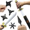 Ninja Sword Set, Ninja Shuriken, Kunai Sword, Tanto, Cosplay, Costume, Weapon, Martial Arts (Sword & Shuriken Set)