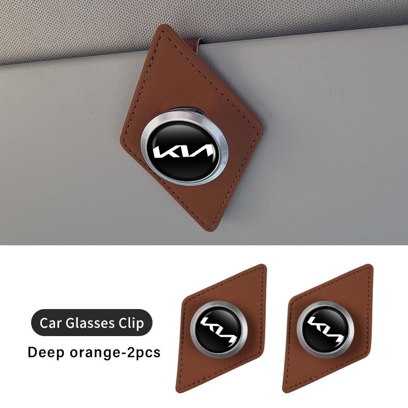 AQH1 For KIA Car Eyeglass Clip Card Ticket Holder Sun Glasses Storage Clip Accessories Rio K5 K2 Sportage Ceed Sorento Picanto