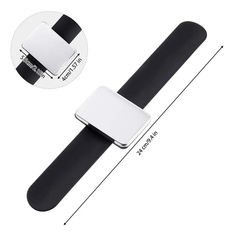 Магнитная подушка для швейных булавок, силиконовая подушечка для иголок на запястье, безопасный браслет, подушка для булавок, подушка для хранения швейных булавок, держатель для булавок на браслете