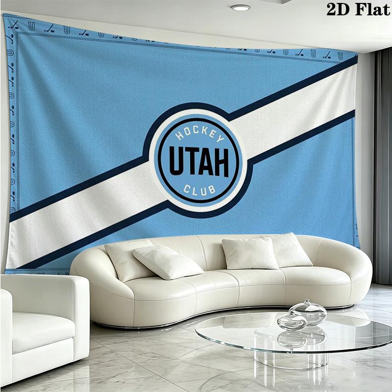 Utah HC Wall Tapestry Aesthetic Wall Hanging Printed Fabric Blanket Decorative Tapestries for Bedroom Living Room Home Decor