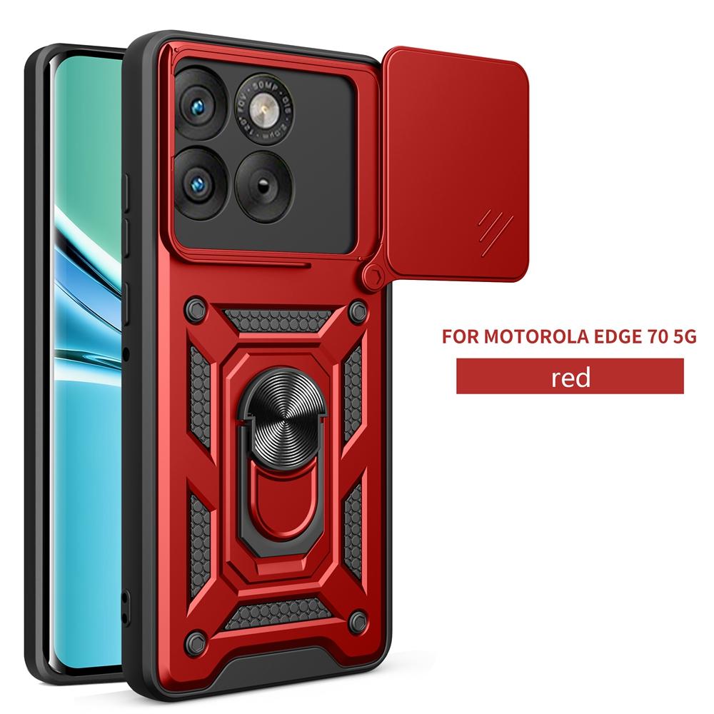 Для Motorola Moto Edge 70 5G Чехол Автомобильный Магнитный Держатель-Кольцо Бронированный Ударопрочный Чехол для Moto Edge70 Защитная Крышка для Объектива