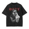 Black Sabbath Vintage Ozzy Middle Finger T Shirt Summer Vintage T-Shirts Casual Hippie Tshirt For Men Short-Sleeve Loose Tees
