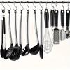 20Pcs Heavy-Duty Stainless Steel S-Shaped Hooks - Rust-Proof Kitchen Hooks, Curved Design, Space-Saving Organizer for Pots, Pans, Bags, Cups, Cutlery