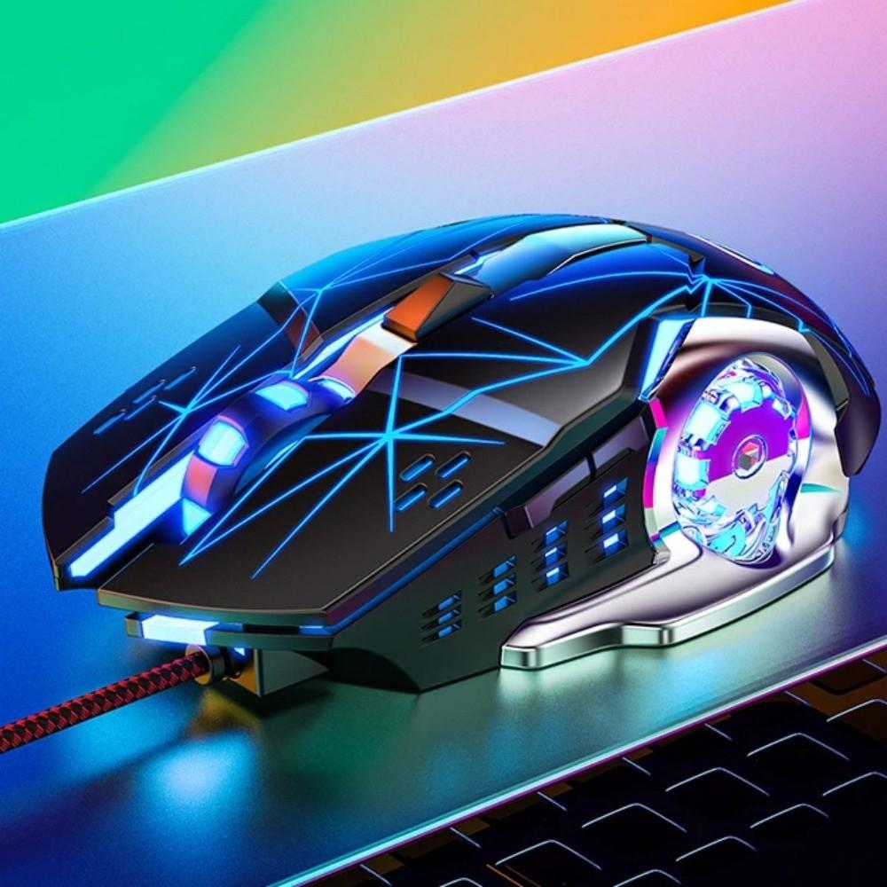 Цветная световая USB-мышь 7-цветная механическая мышь Портативная проводная мышь Компьютерные аксессуары