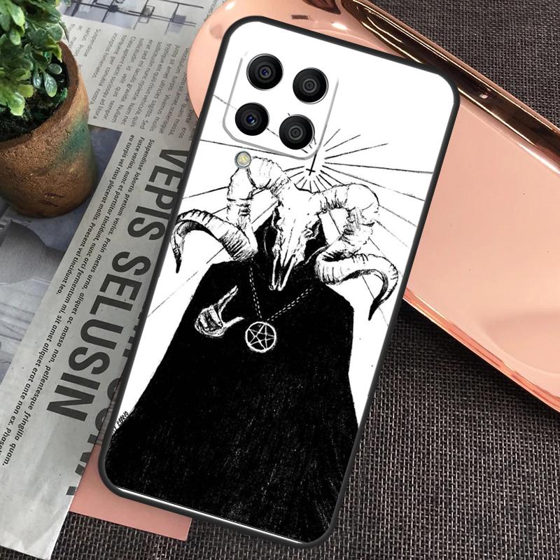 Чехол с рисунком Дьявол Сатана Темное Искусство для Samsung Galaxy M32 M31 M12 M52 M13 M33 M53 M11 M51 M15 M55 M14 M34 M54 M20 M30s