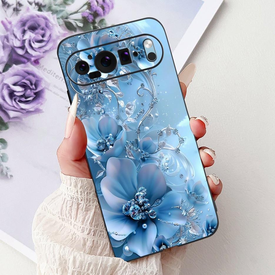 Чехол для Google Pixel 9 Pro Чехол Pixel9A Цветы Расписной Чехол Мягкий Силиконовый Чехол для Телефона Для Google Pixel 9A Pixel9 Pro Корпус